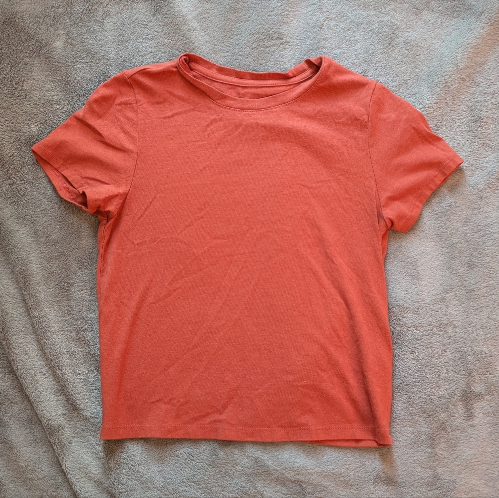 Old Navy Women's Short Sleeve Tee In Burnt Orange, Size Small